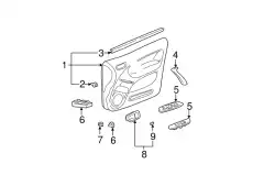 ОБИВКА ДВЕРИ 6762042650B0 TOYOTA / LEXUS