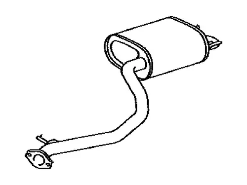 ТРУБА ГЛУШИТЕЛЯ 1743031C80 TOYOTA / LEXUS