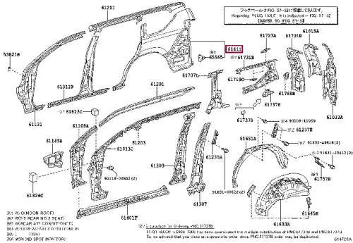 Крыло TOYOTA / LEXUS 6016160C00