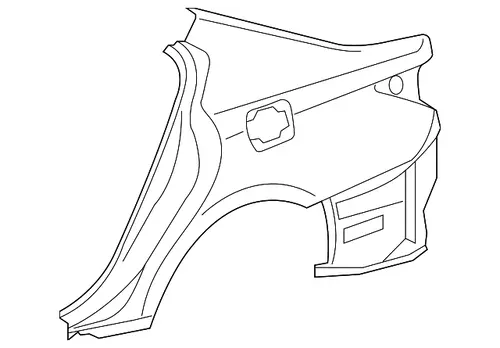 Крыло TOYOTA / LEXUS 6161130A20