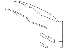 СТЕКЛО ЗАДНЕЕ 6480153012 TOYOTA / LEXUS