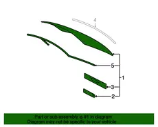 СТЕКЛО ЗАДНЕЕ 6480153012 TOYOTA / LEXUS