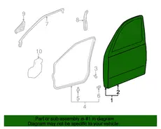 ДВЕРЬ ПЕРЕДНЯЯ 6700250070 TOYOTA / LEXUS