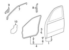 ДВЕРЬ ПЕРЕДНЯЯ 6700250070 TOYOTA / LEXUS