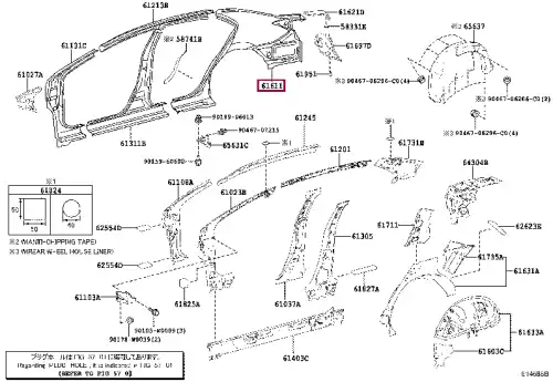 Крыло TOYOTA / LEXUS 6160102390