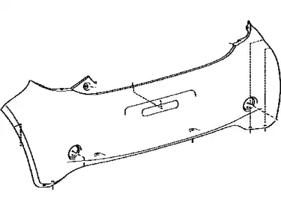 БАМПЕР ЗАДНИЙ 5215908903 TOYOTA / LEXUS