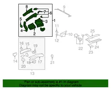 Подкрылок TOYOTA / LEXUS 5370133160