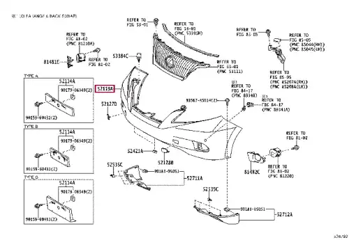 БАМПЕР ПЕРЕДНИЙ 5211948989 TOYOTA / LEXUS