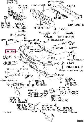 БАМПЕР 5211948920 TOYOTA / LEXUS