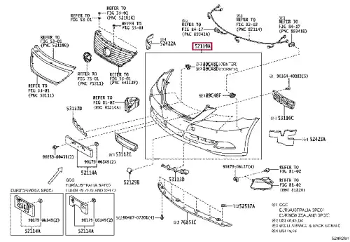 БАМПЕР TY 5211950981 TOYOTA / LEXUS