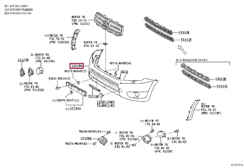 БАМПЕР ПЕРЕДНИЙ 5211942978 TOYOTA / LEXUS