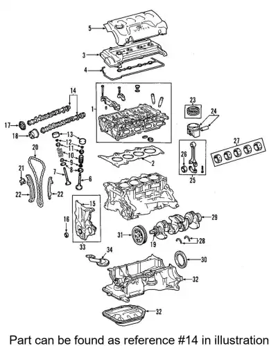 Распредвал TOYOTA / LEXUS 13501-37010