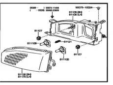 Фара TOYOTA / LEXUS 8115033162