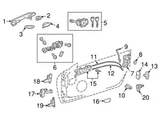 Ручка двери TOYOTA / LEXUS 6922078010A0