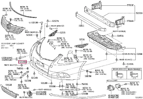 БАМПЕР ПЕРЕДНИЙ 5211905920 TOYOTA / LEXUS