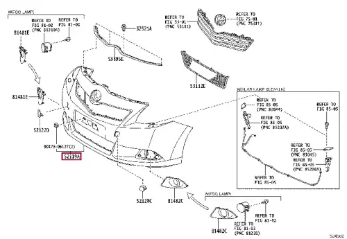 БАМПЕР ПЕРЕДНИЙ 521190F919 TOYOTA / LEXUS