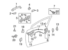 Ручка двери TOYOTA / LEXUS 6921048040E1