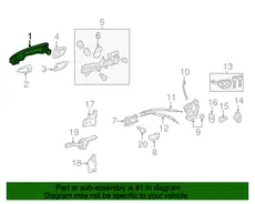 Ручка двери TOYOTA / LEXUS 6922048040D4