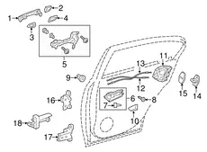 Ручка двери TOYOTA / LEXUS 6921048040B6