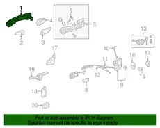 Ручка двери TOYOTA / LEXUS 6922048040C1
