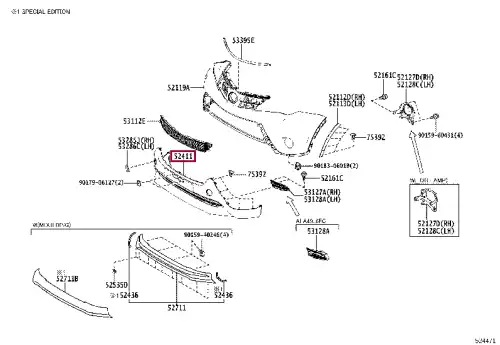 Бампер передний 5241142030 TOYOTA / LEXUS