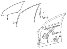 СТЕКЛО ДВЕРИ ПЕР ЛЕВ 6810248113 TOYOTA / LEXUS