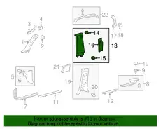 НАКЛАДКА 6242060121B1 TOYOTA / LEXUS