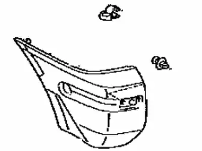 КЛЫК ЗАДН.БАМП.ЛЕВ. 5216242020 TOYOTA / LEXUS