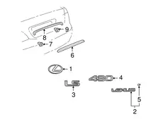 НАКЛАДКА 7681150020B1 TOYOTA / LEXUS