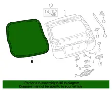 Уплотнитель двери TOYOTA / LEXUS 6788176010