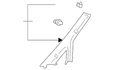 ОБИВКА СТОЙКИ 6221048010B1 TOYOTA / LEXUS