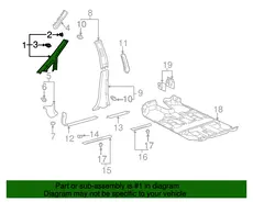 ОБИВКА СТОЙКИ 6221048010B1 TOYOTA / LEXUS