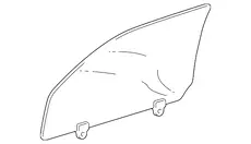 СТЕКЛО ДВЕРИ 68102-60491 TOYOTA / LEXUS