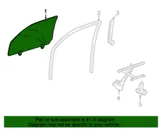 СТЕКЛО ДВЕРИ 68102-60491 TOYOTA / LEXUS