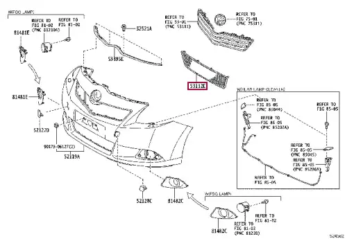 Решетка радиатора TOYOTA / LEXUS 531120F909