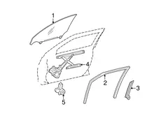 СТЕКЛО ДВЕРИ 6810253053 TOYOTA / LEXUS