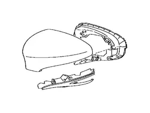 КОРПУС ЗЕРКАЛА 8791A30D10D0 TOYOTA / LEXUS