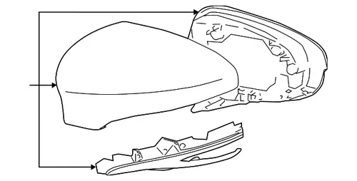 КОРПУС ЗЕРКАЛА 8794A30E00C1 TOYOTA / LEXUS