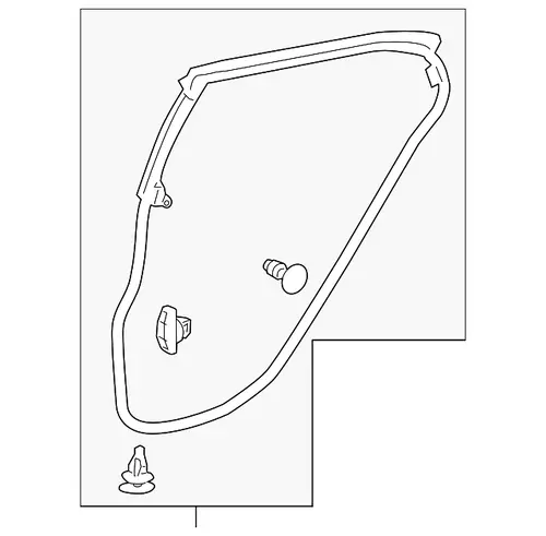Уплотнитель двери TOYOTA / LEXUS 6787276011