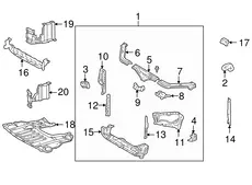 ОПОРА ПАНЕЛИ 5328930010 TOYOTA / LEXUS