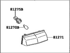Фонарь габаритный TOYOTA / LEXUS 81204-42010