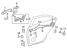 Ручка двери TOYOTA / LEXUS 6922848010D4