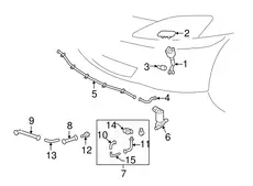 Форсунка омывателя 8538153080C1 TOYOTA / LEXUS