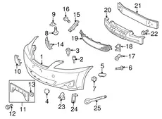 НАКЛАДКА БАМПЕРА 5243753030 TOYOTA / LEXUS