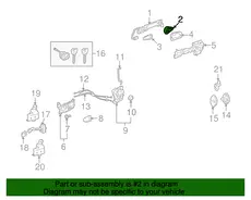 Ручка двери TOYOTA / LEXUS 6921853021B0