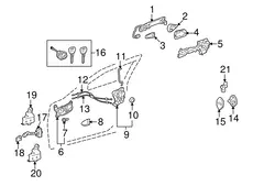 Ручка двери TOYOTA / LEXUS 6921853021B0