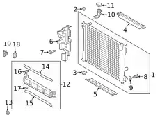 ОПОРА РАДИАТОРА 16523-38010 TOYOTA / LEXUS