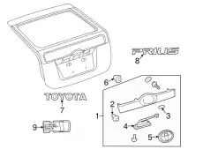 Ручка двери TOYOTA / LEXUS 7681812160