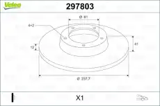 Тормозной диск VALEO 297803