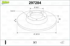 Тормозной диск VALEO 297284
